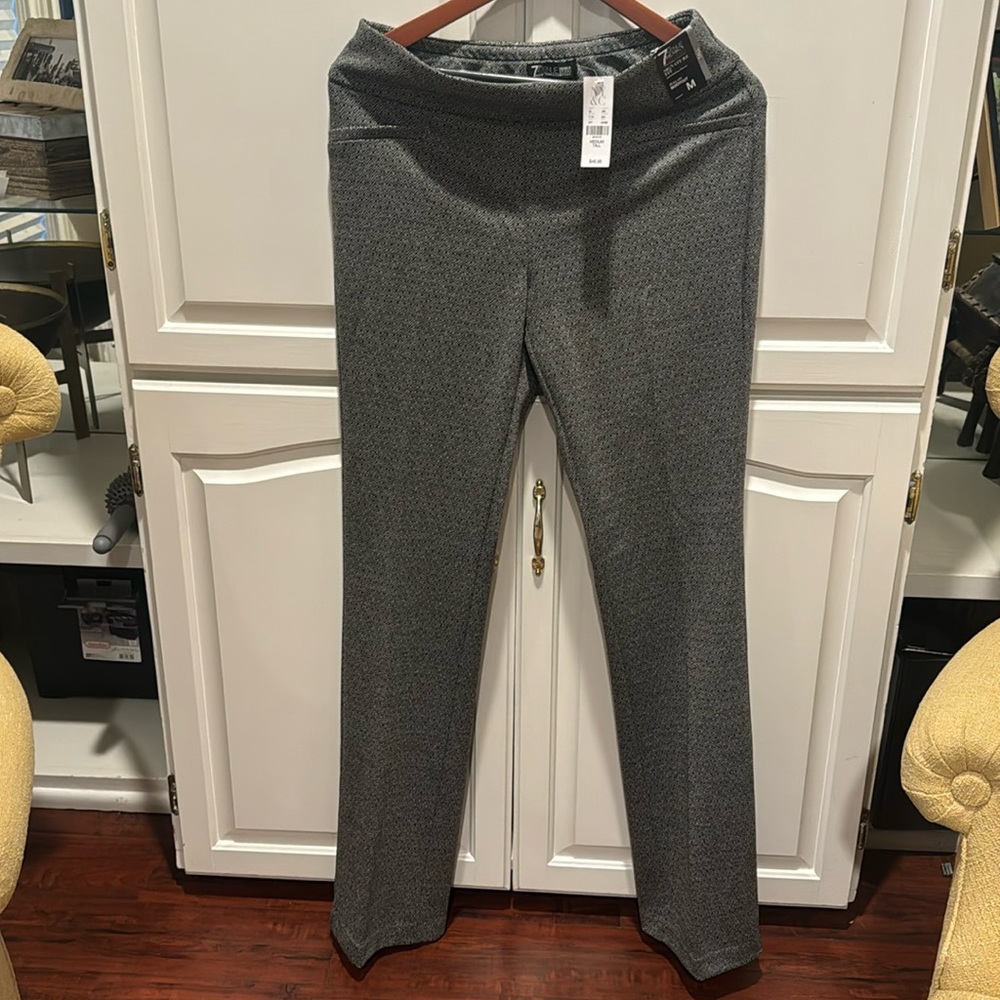 Black and white slacks